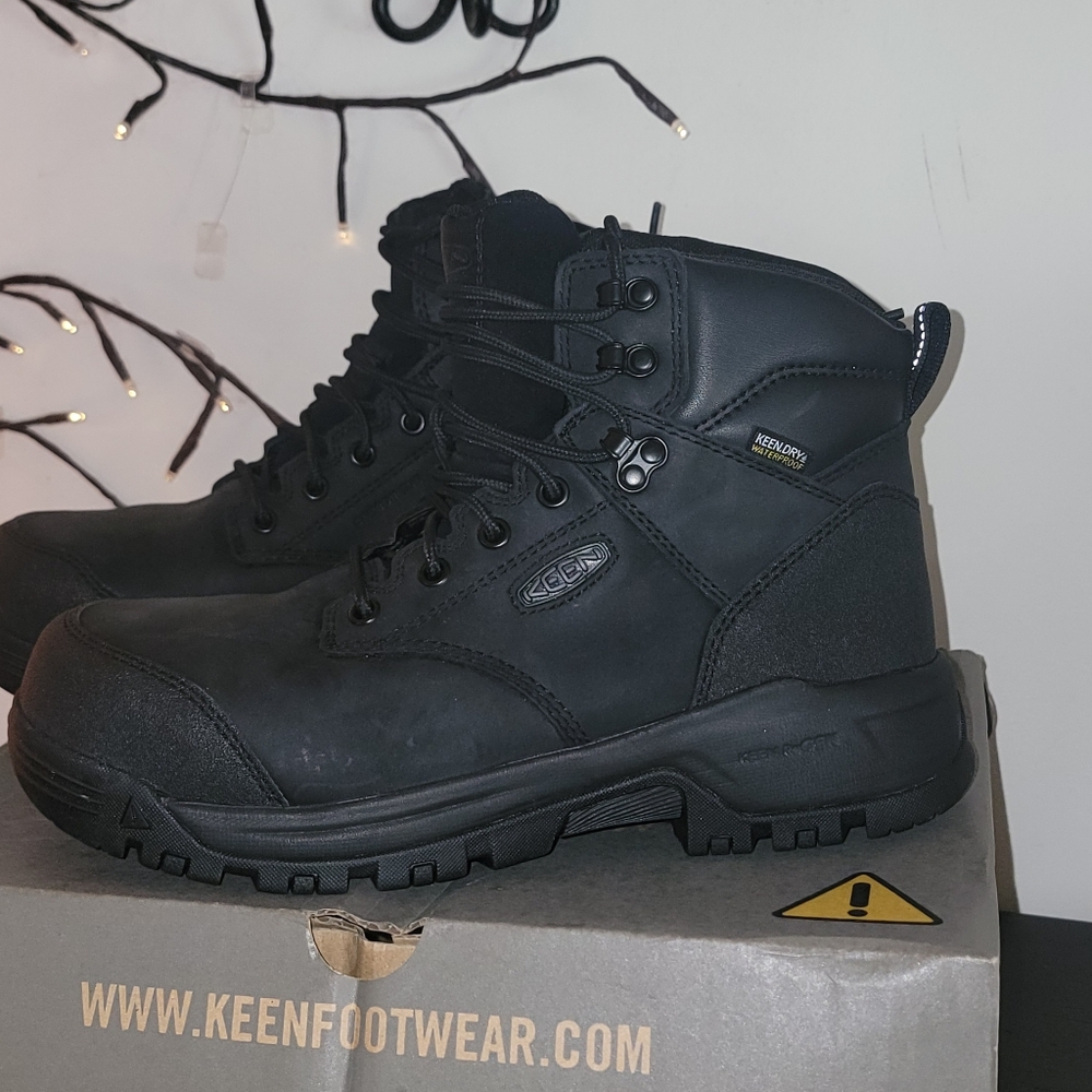 Keen Utility Men's Evanston 6" Composite Toe Waterproof Leather Work Boot